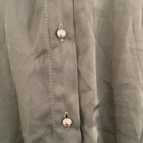 Zara Khaki Long Sleeve Dress - Picture 3 of 4